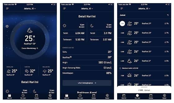 accuweather, aplikasi cuaca terbaik di Android