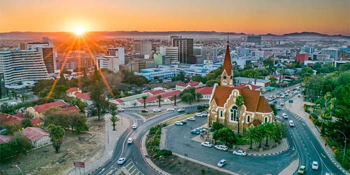 Kota Windhoek di Namibia yang penuh dengan bangunan kolonial